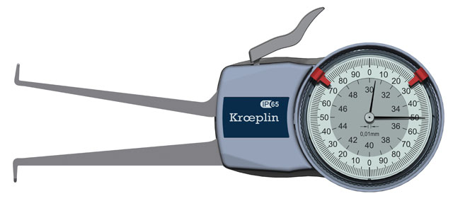 德国KROEPLIN 指针式内卡规 H230